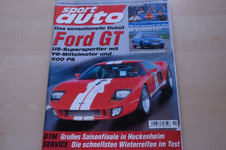 Deckblatt Sport Auto (11/2003)